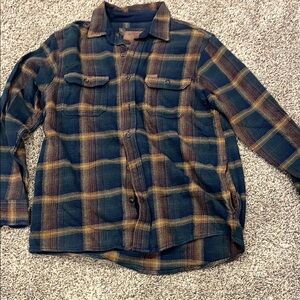 Men's Plaid Flannel- Blue and Brown